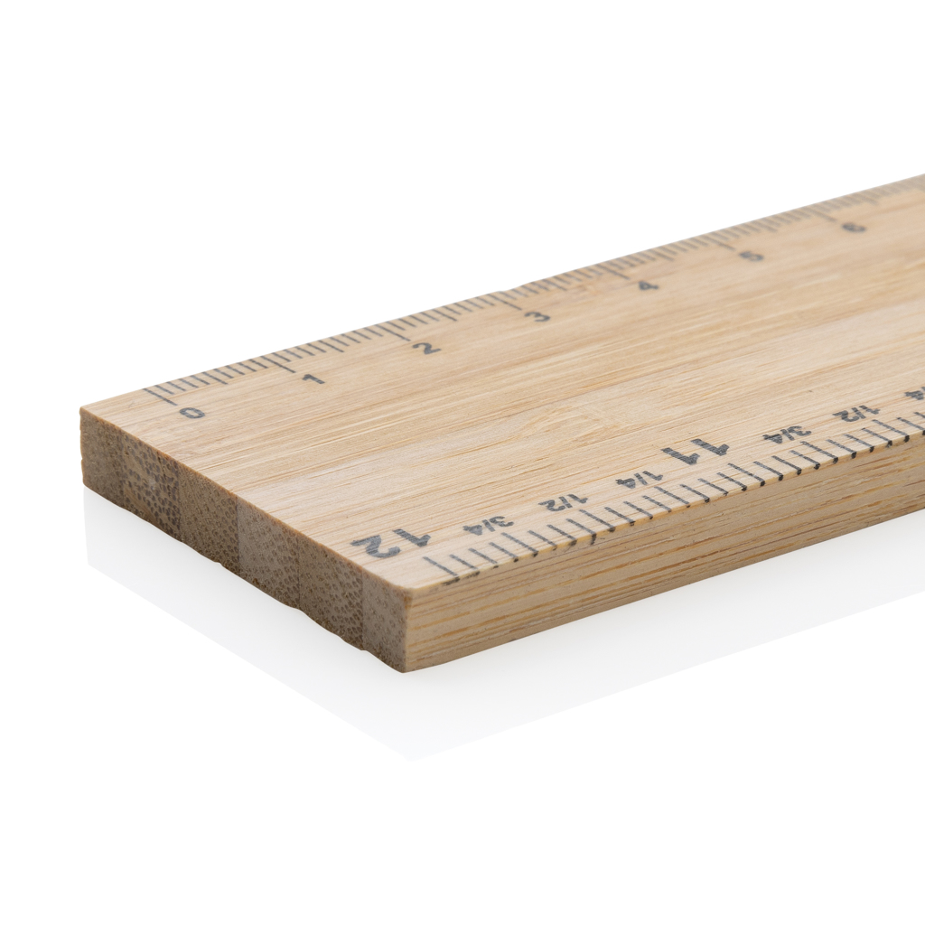 Regla extra gruesa de bambú de doble cara de 30 cm Timberson - Imagen 3