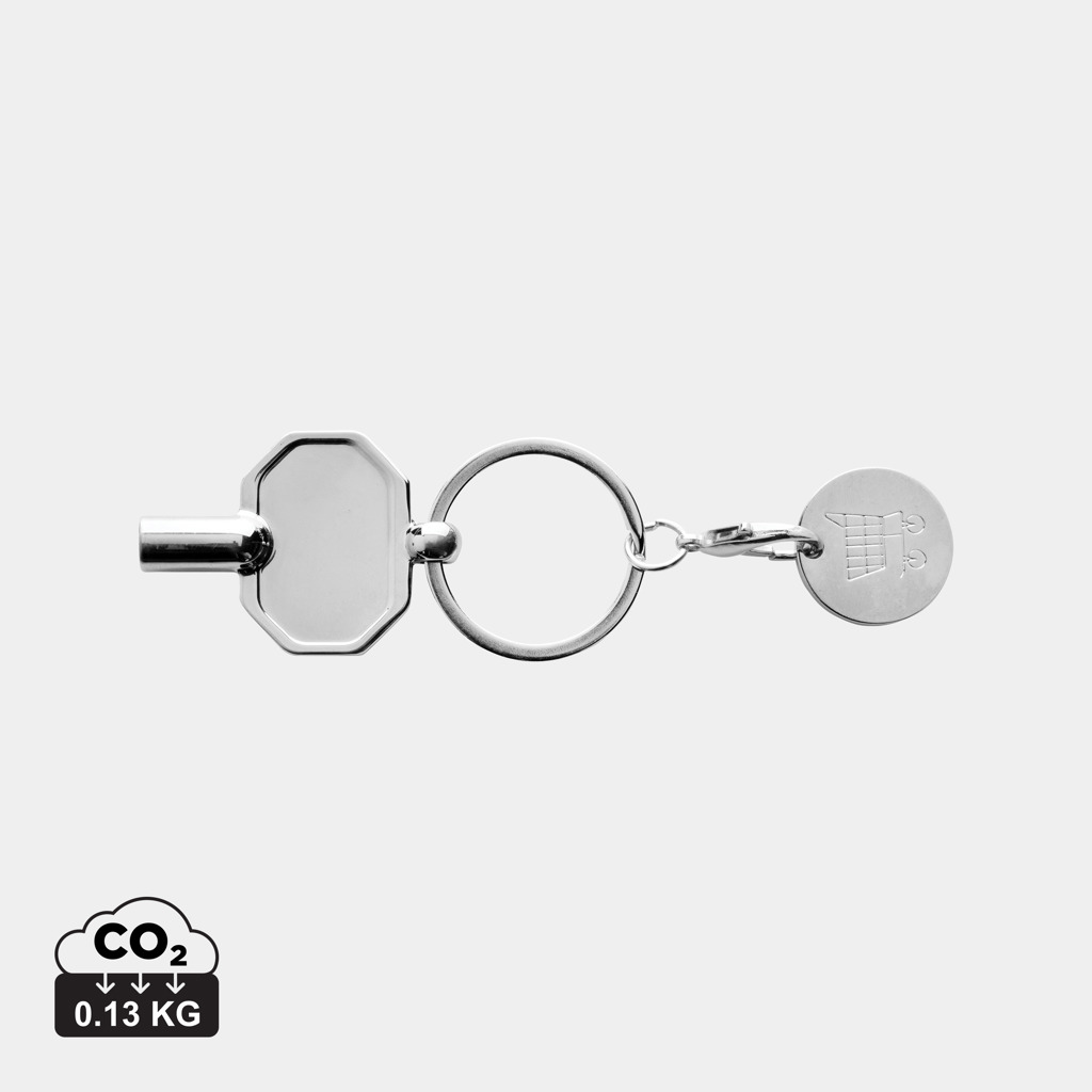Llavero llave de radiador de aleación de zinc reciclado RCS