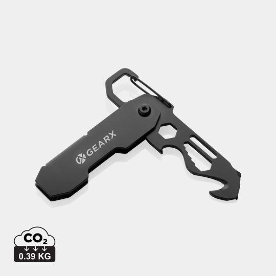Herramienta EDC plegable Gear X mosquetón y cutter