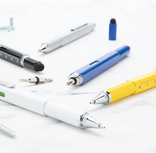 Bolígrafo herramienta 5 en 1