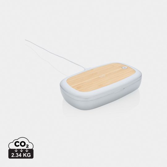 Caja esterilizadora Rena UV-C con cargador inalámbrico de 5W