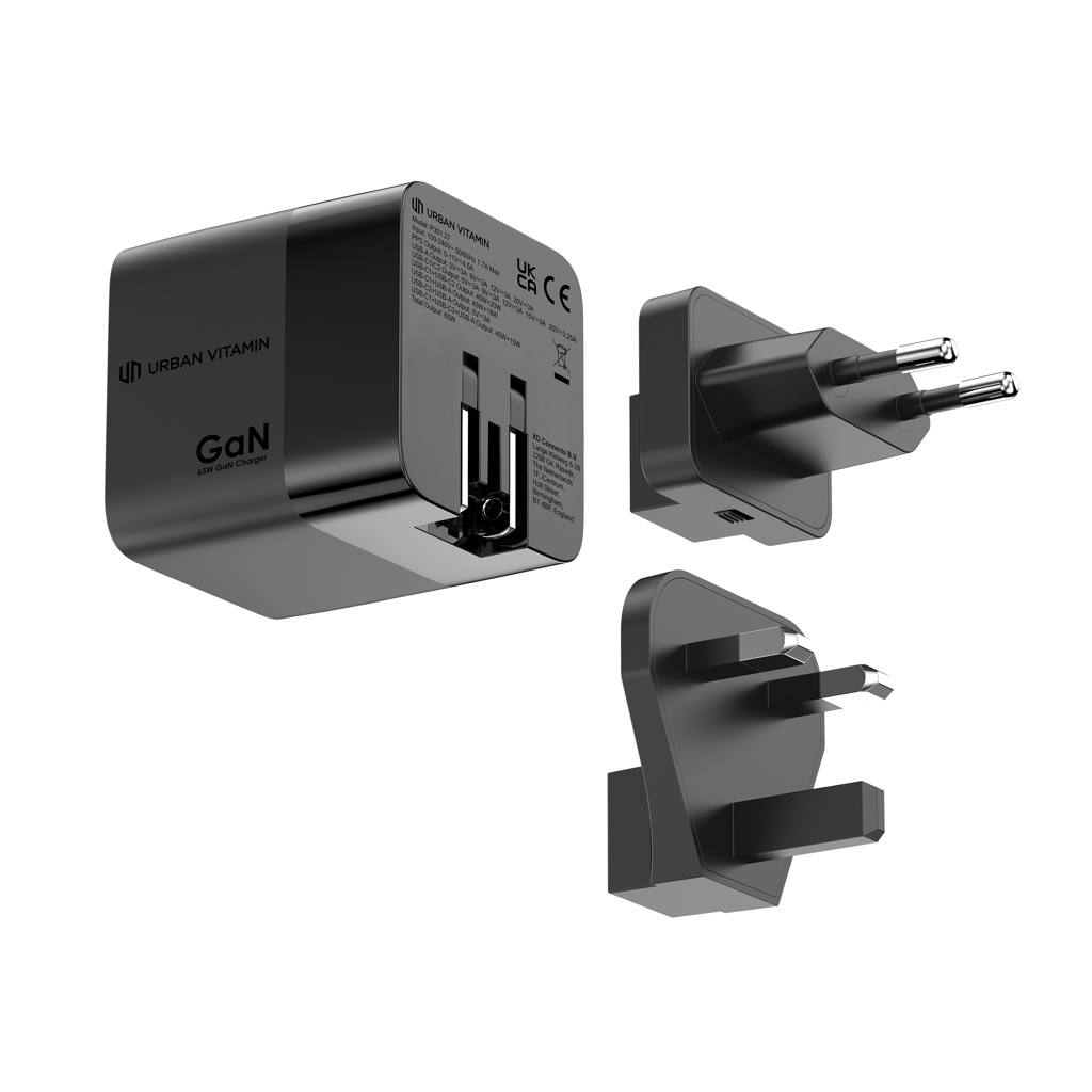 Cargador GaN Mendocino con cable retráctil Urban Vitamin 65W - Imagen 2