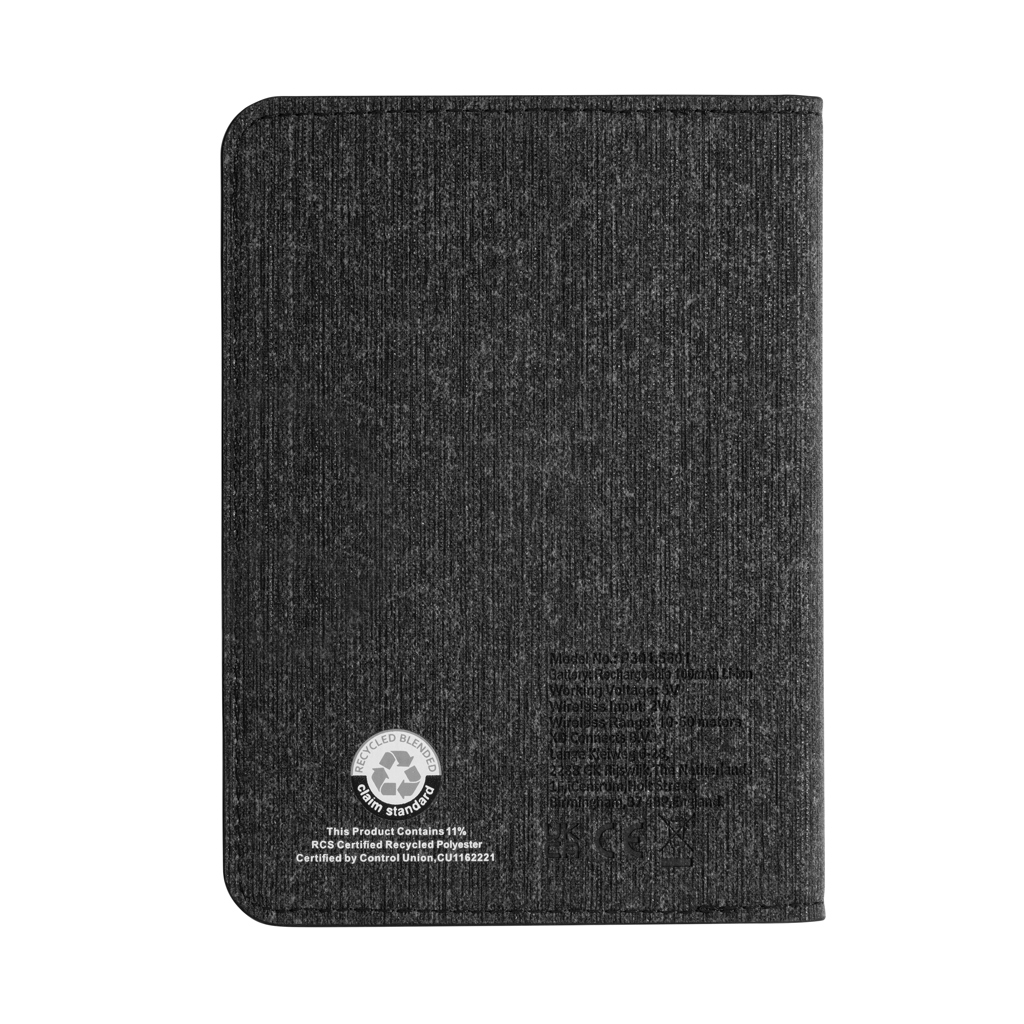 Cartera pasaporte Travelfinder poliéster RCS con localizador - Imagen 6
