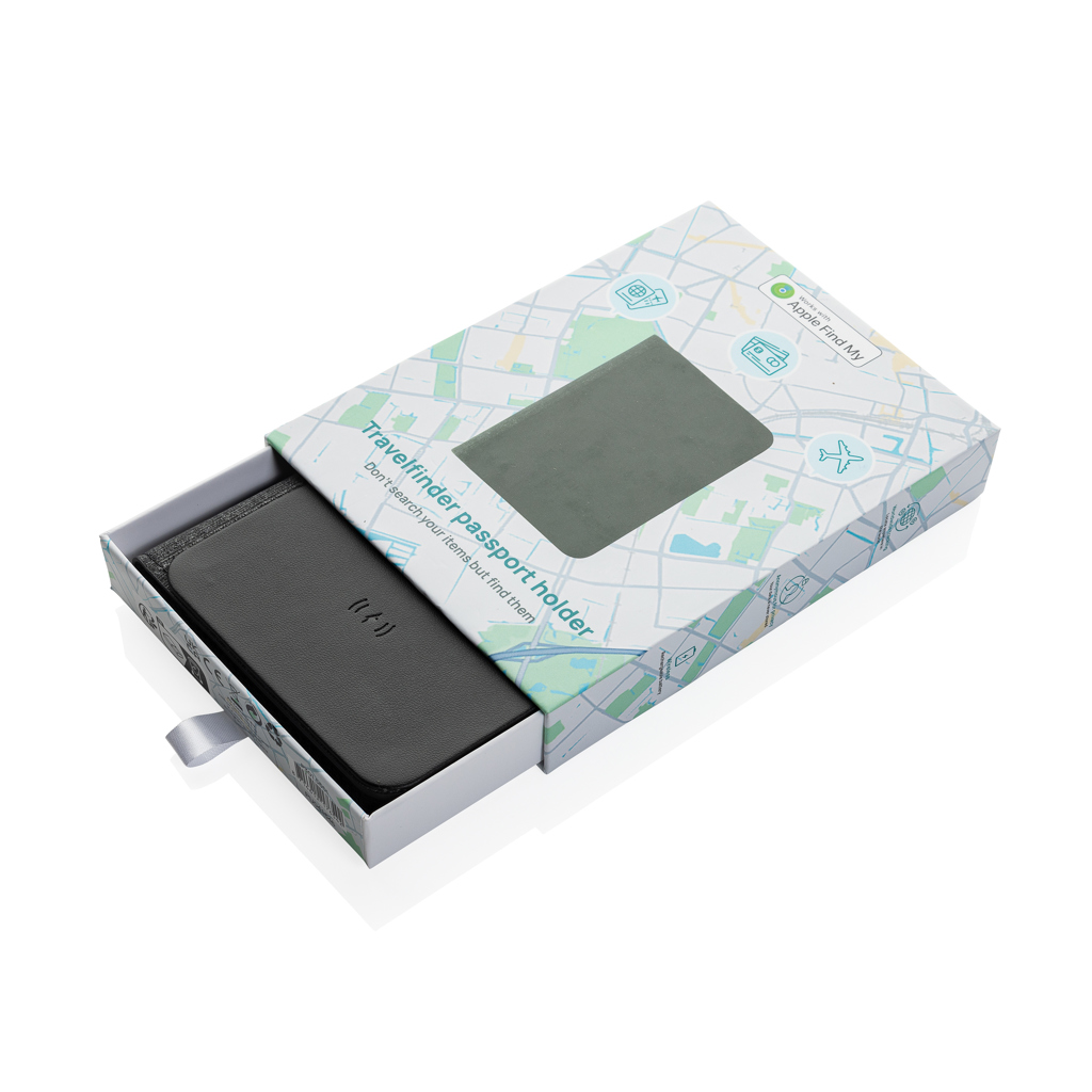 Cartera pasaporte Travelfinder poliéster RCS con localizador - Imagen 7