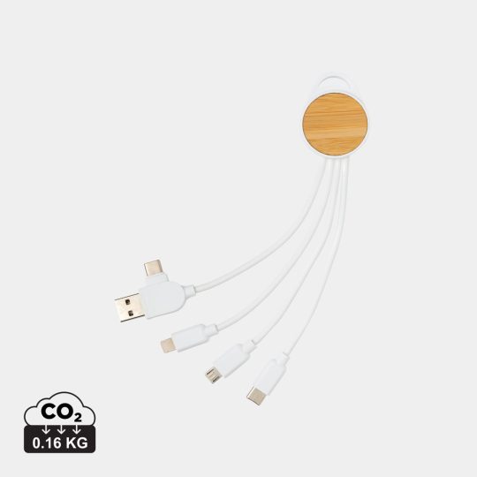 Cable redondo Ontario 6 en 1 de plástico reciclado RCS