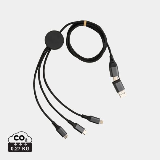 Cable Terra 60W RCS aluminio reciclado 120 cm 6 en 1
