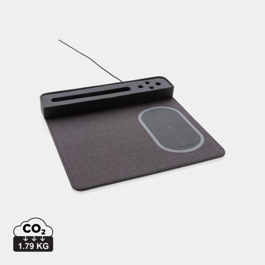 Alfombrilla de ratón con carga inalámbrica 5W