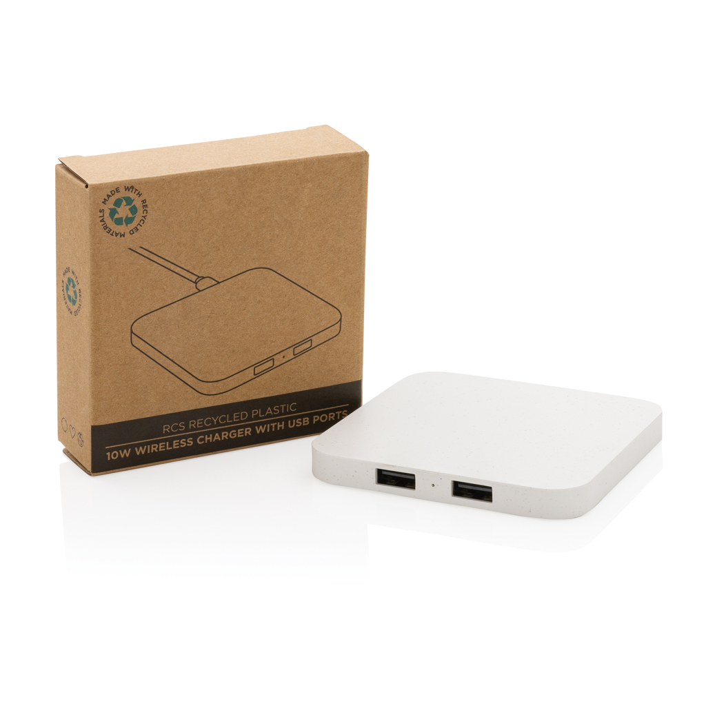 Cargador Inalámbrico 10W plástico reciclado RCS - Imagen 3