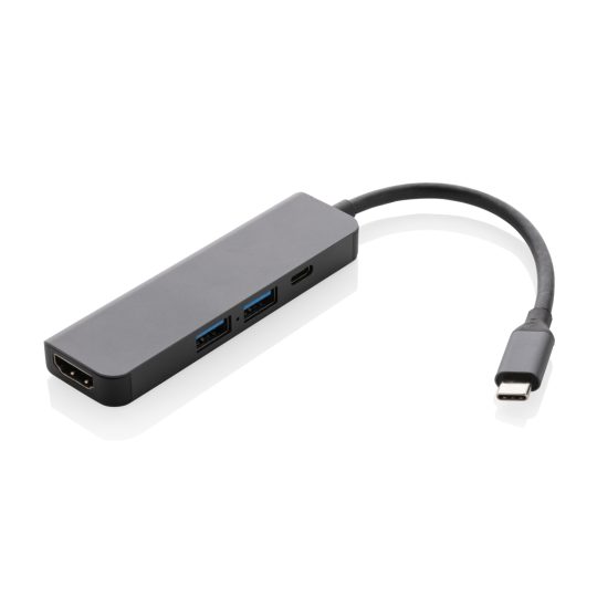 Hub Terra RCS de aluminio reciclado con entrada HDMI