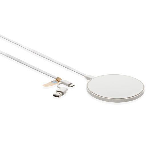 Cargador inalámbrico 10W de plástico reciclado RCS