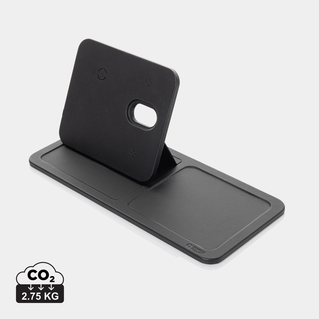 Bandeja cargador inalámbrico RCS PU Swiss Peak 3 en 1