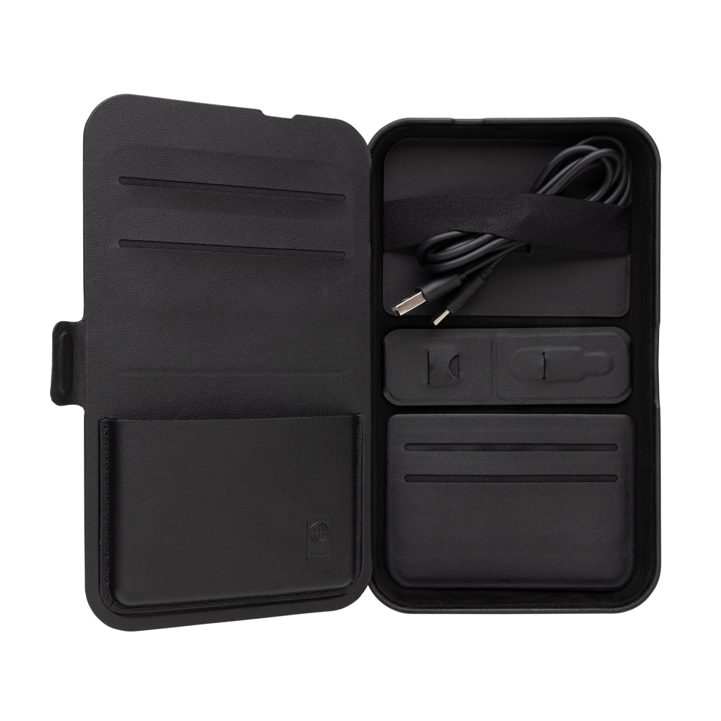 Estuche viaje reciclado RCS Swiss Peak con cargador 3 en 1 - Imagen 5
