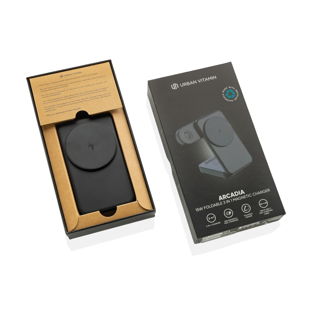Cargador magnético 3 en 1 RCS Urban Vitamin Arcadia 15W - Imagen 4