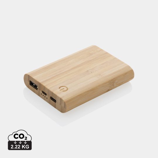 Powerbank de bambú 5.000 mAh