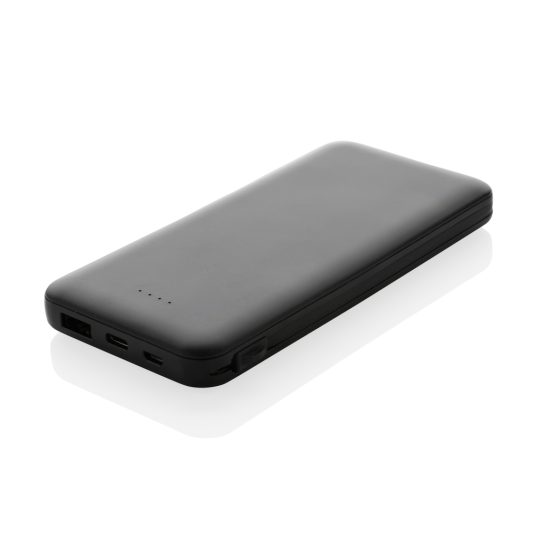 Powerbank RCS plástico reciclado 10.000 mAh cable integrado