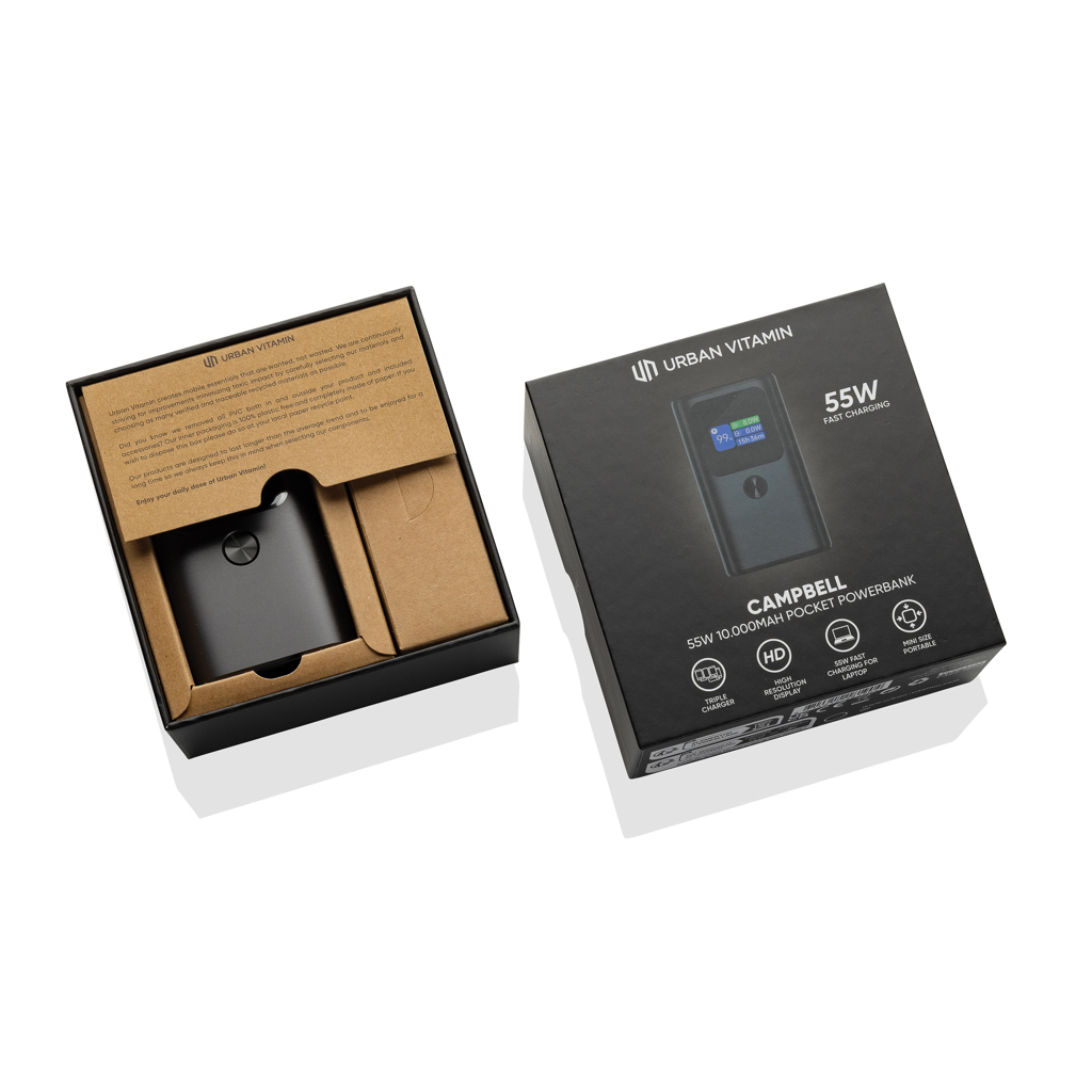 Batería externa Urban Vitamin Campbell 55W y 10.000 mAh. - Imagen 2