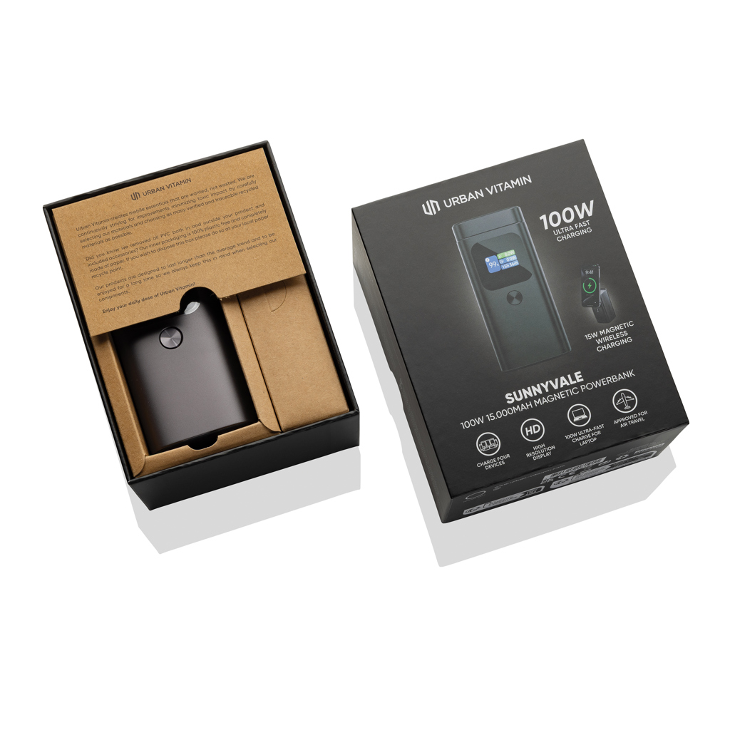 Batería externa Urban Vitamin Sunnyvale de 100W y 15.000 mAh - Imagen 3