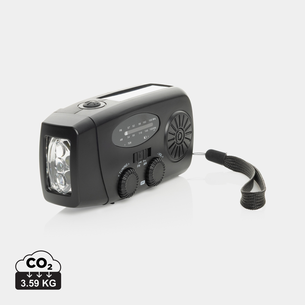 Radio de emergencia plástico reciclado RescueWave RCS