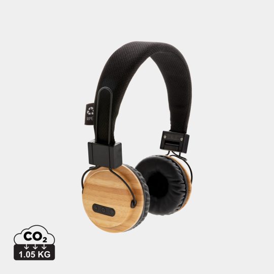 Auriculares inalámbricos bambú
