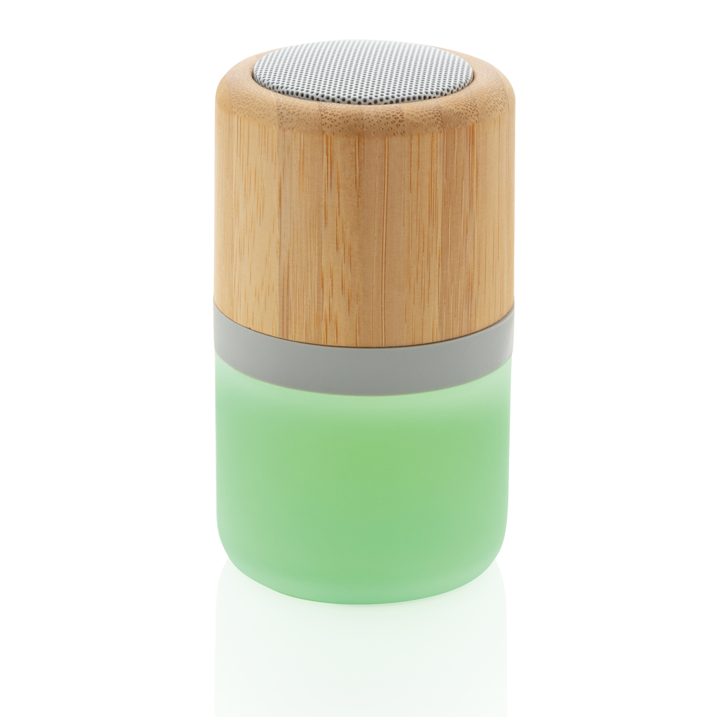 Altavoz Bambú con luz cambiante 3W - Imagen 3