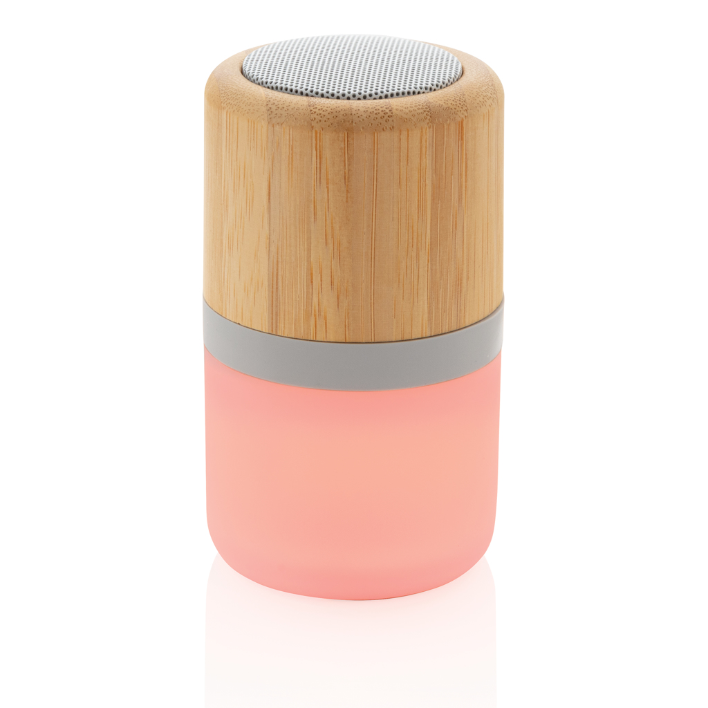 Altavoz Bambú con luz cambiante 3W - Imagen 5