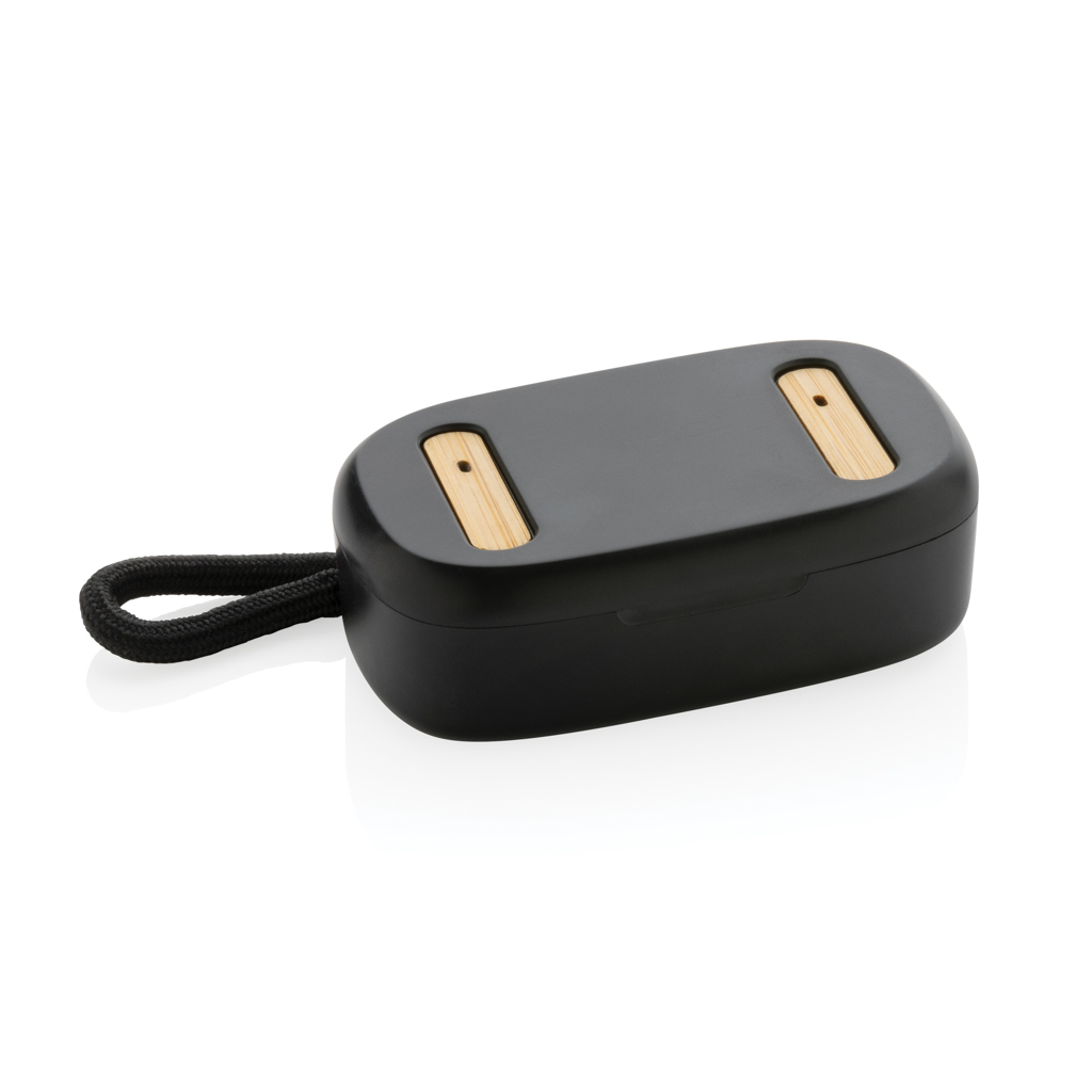 Auriculares TWS de plástico reciclado RCS y bambú - Imagen 2
