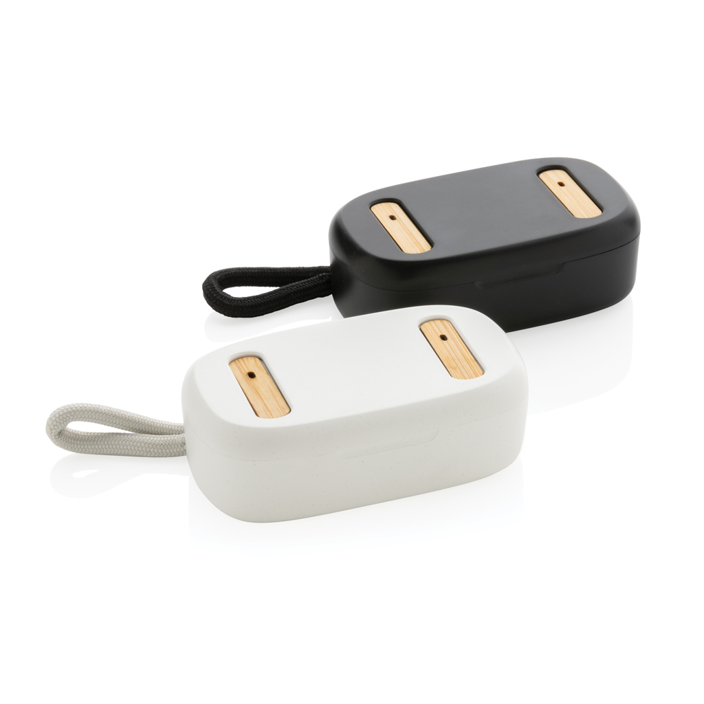 Auriculares TWS de plástico reciclado RCS y bambú - Imagen 6