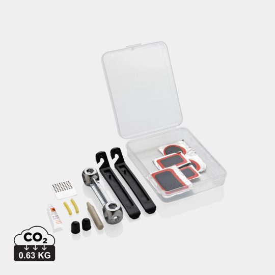 Kit de reparación de bicicletas compacto