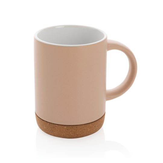 Taza de cerámica con base de corcho 280 ml