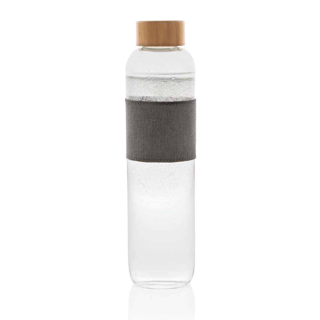 Botella Impact de vidrio de borosilicato con bambú - Imagen 3