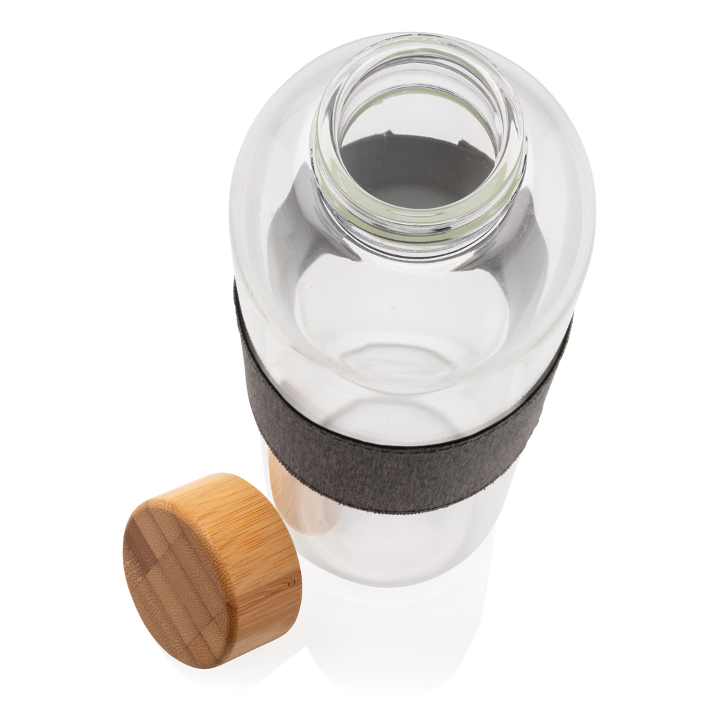 Botella Impact de vidrio de borosilicato con bambú - Imagen 5