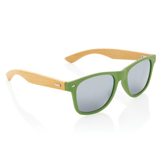 Gafas de sol de plástico reciclado bambú y RCS