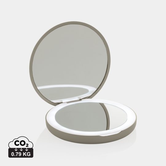 Espejo recargable con LED de plástico reciclado Lumora RCS
