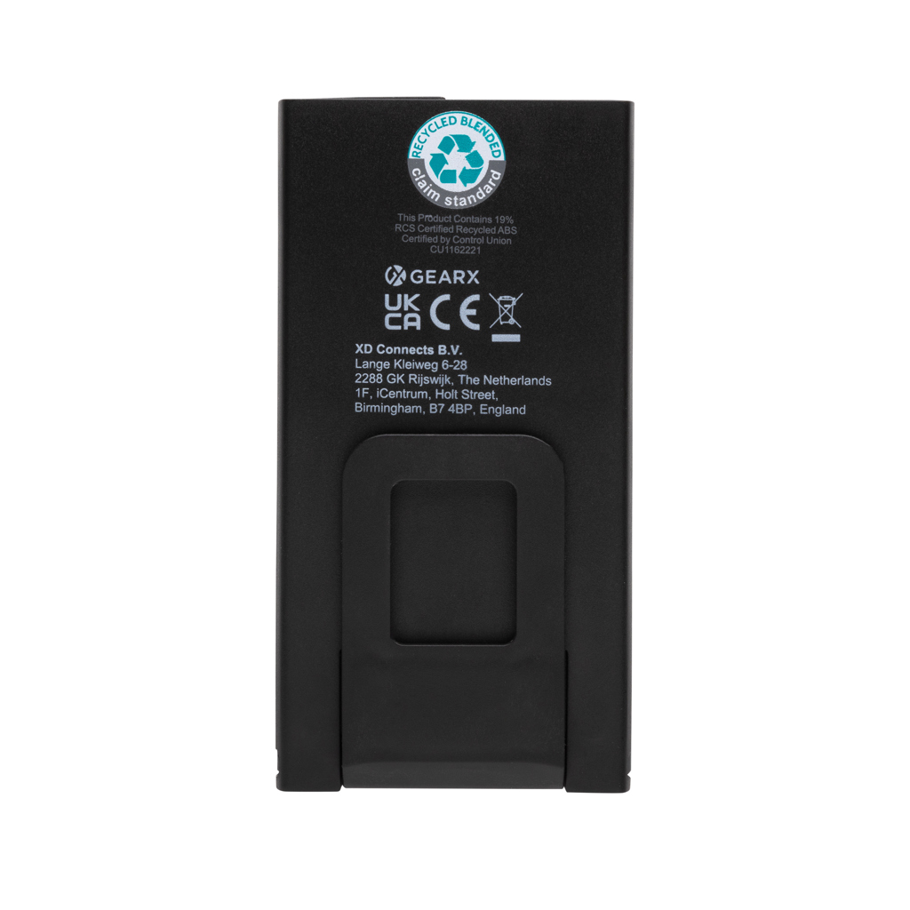 Luz de trabajo de bolsillo USB de plástico reciclado Gear X - Imagen 5