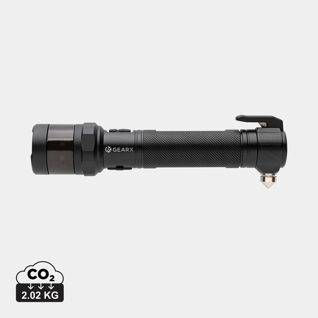 Linterna para coche de aluminio reciclado Gear X RCS