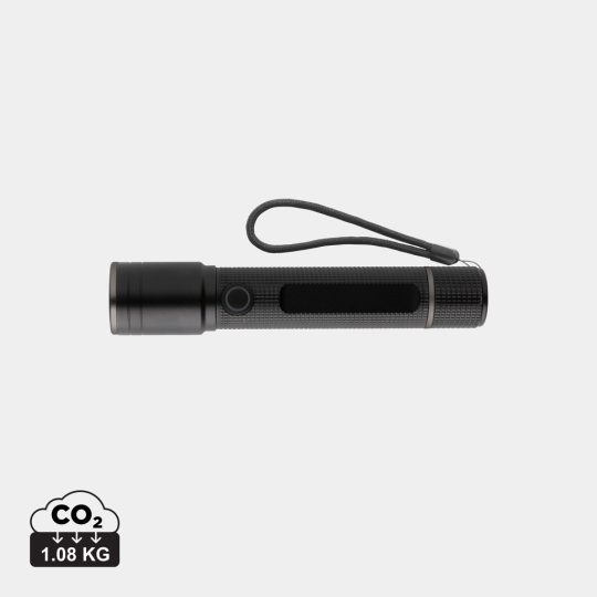 Linterna recargable USB Gear X aluminio reciclado RCS