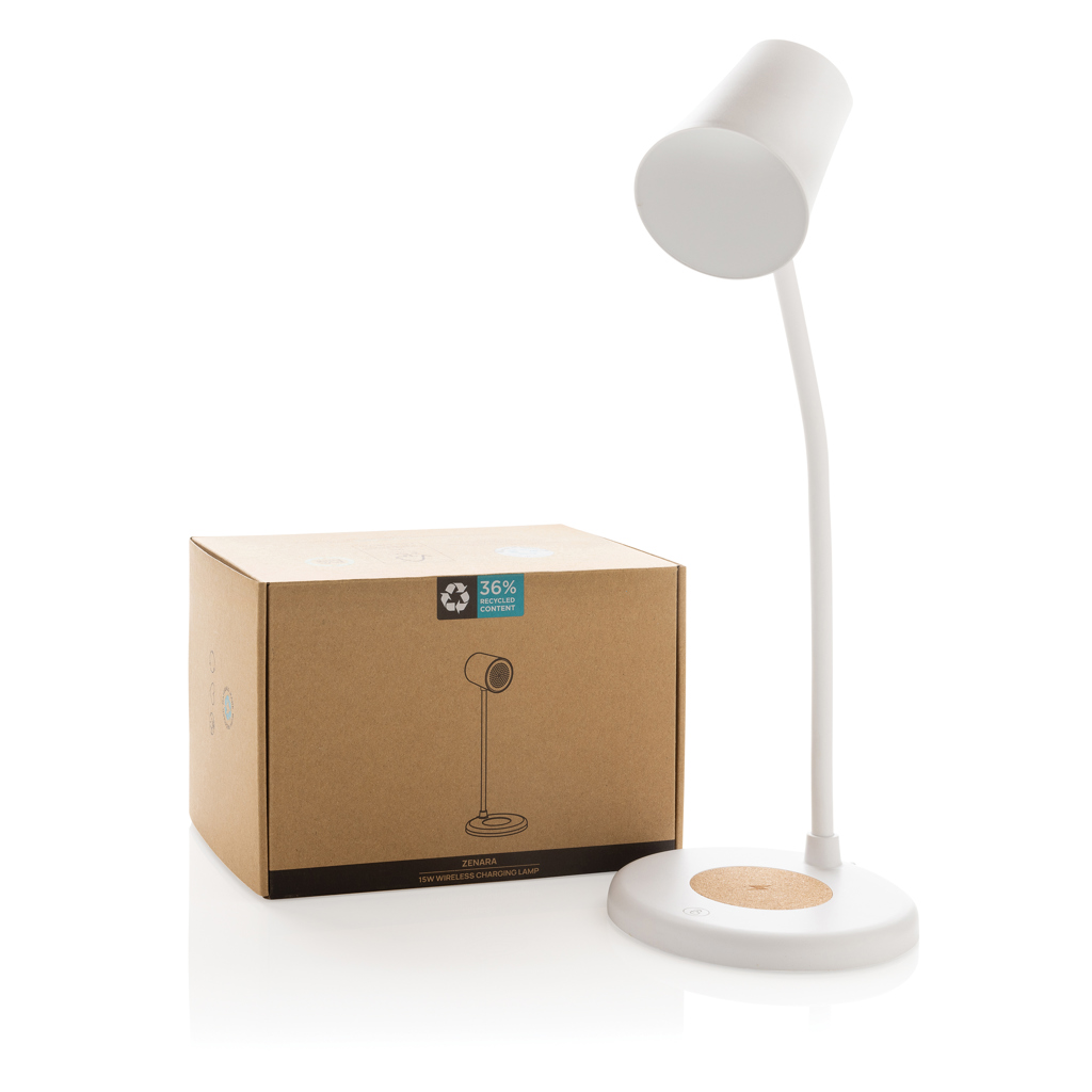Lámpara escritorio inalámbrica Zenara 15W reciclado RCS - Imagen 6