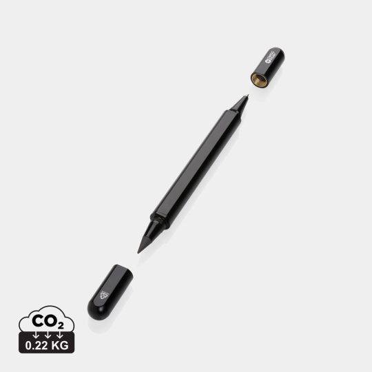 Bolígrafo Swiss Peak Storm RCS de doble punta de aluminio