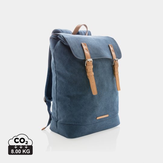 Mochila para portátil de lona sin PVC
