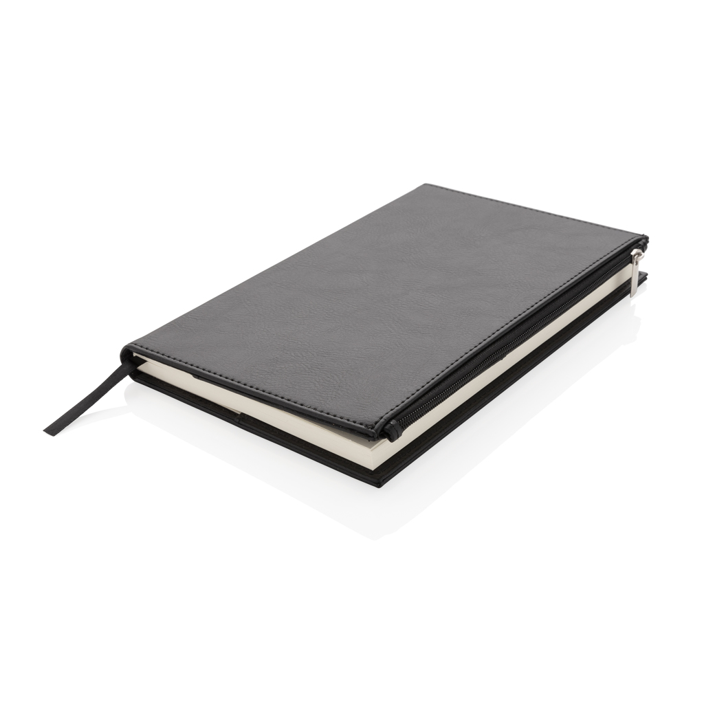 Libreta A5 de PU con cremallera - Imagen 2