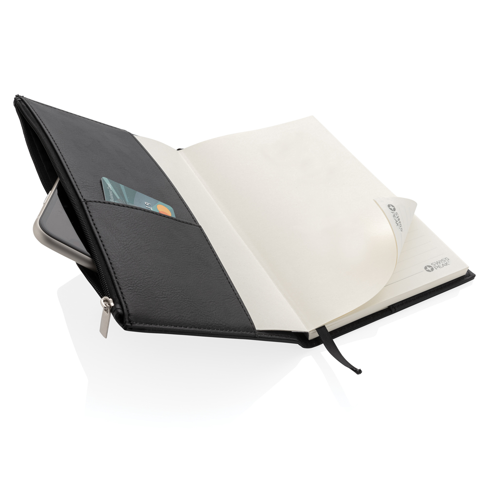 Libreta A5 de PU con cremallera - Imagen 4