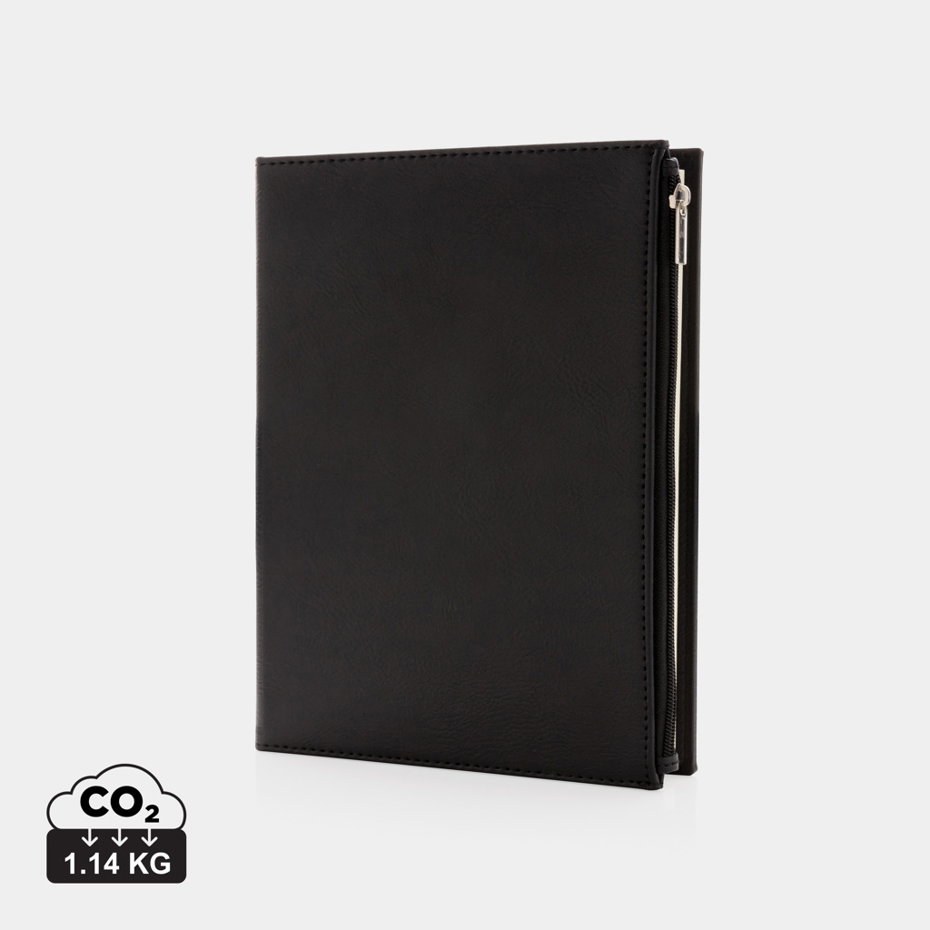 Libreta A5 de PU con cremallera