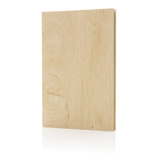 Libreta A5 con estampado de madera Kavana