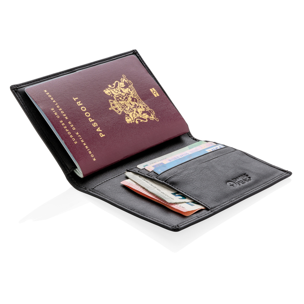 Cartera para pasaporte RFID Swiss Peak anti escáner - Imagen 2