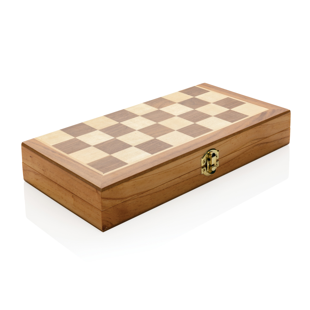 Juego de ajedrez plegable Luxury de madera - Imagen 3