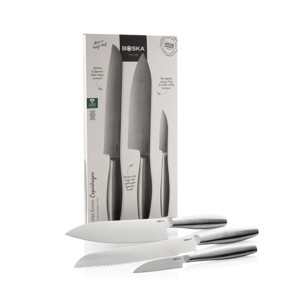 Set 3 piezas de cuchillos cocina Copenhagen BOSKA - Imagen 4