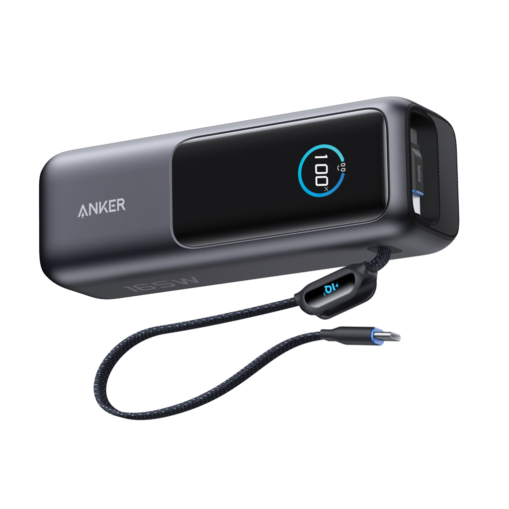 Batería Anker 25.000 mAh 165W con cable retráctil - Imagen 2