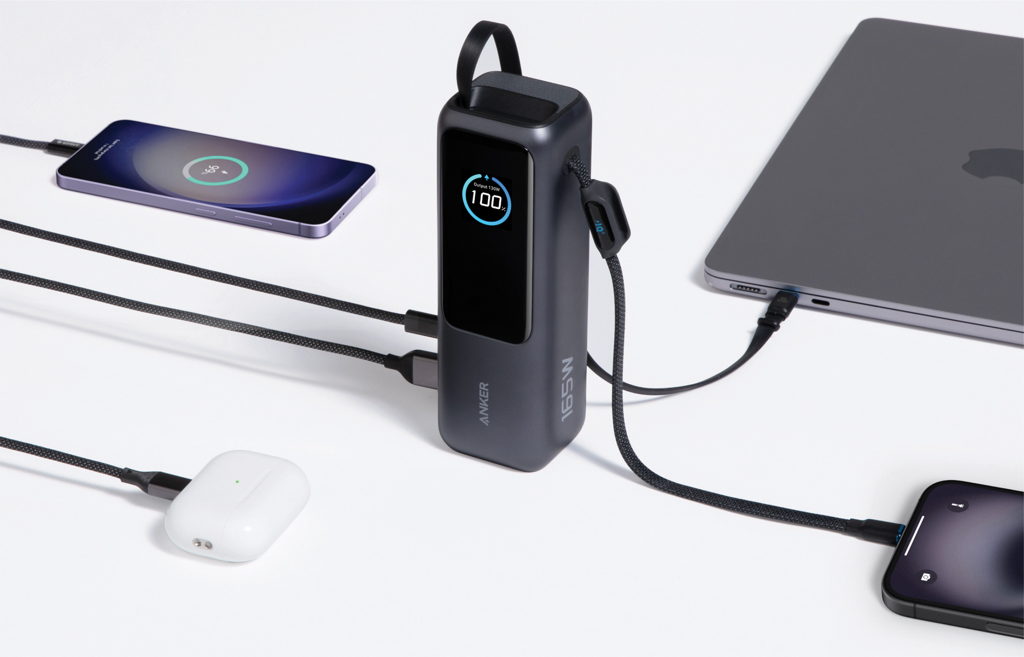 Batería Anker 25.000 mAh 165W con cable retráctil - Imagen 7