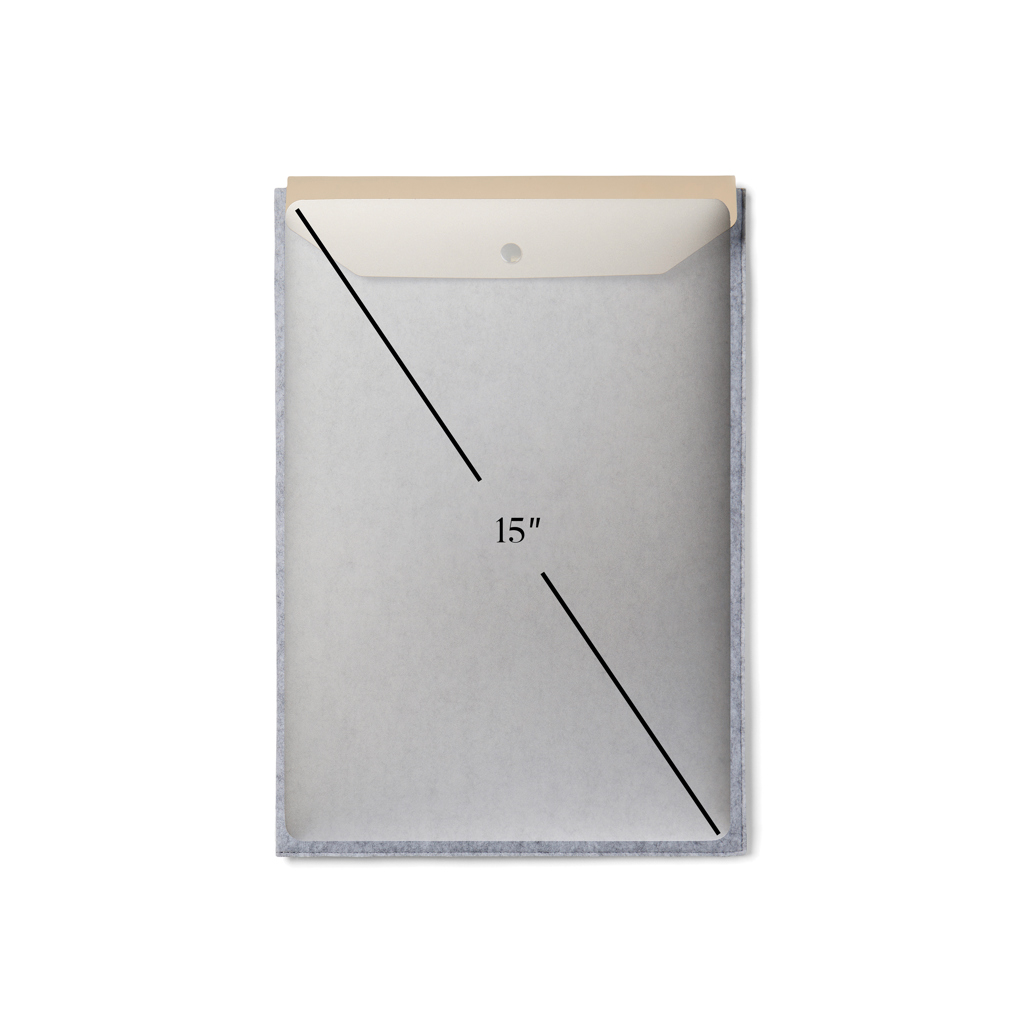 Funda para portátil de 15" de fieltro reciclado VINGA Albo - Imagen 4