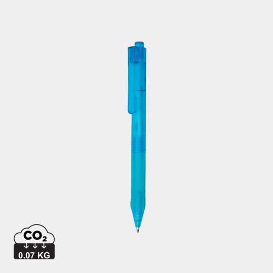 Bolígrafo mate X9 con empuñadura de silicona